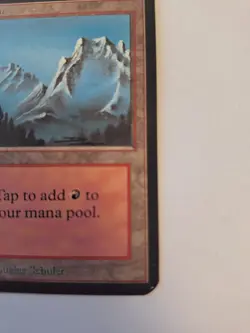 Magic The Gathering Alpha Mountain (Blue Sky-B). Near Mint, Unplayed - Image 5