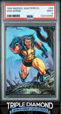 1992 Marvel Masterpieces #94 Wolverine PSA 9 Mint T248 - Image 1