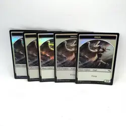Angel Token 5x Foil Unstable MTG Magic The Gathering - Image 1