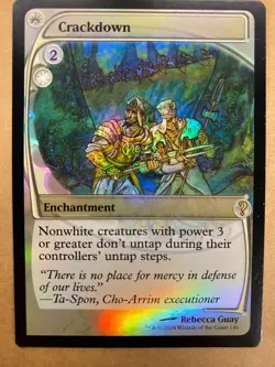 MTG 1x FOIL Crackdown # 146 Mystery Booster 2 Future Sight Magic Gathering x1 NM - Image 1