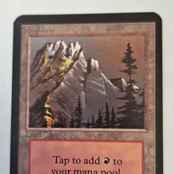 Magic The Gathering Alpha Mountain (Brown Sky-A). Near Mint Unplayed. - Image 1
