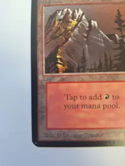 Magic The Gathering Alpha Mountain (Brown Sky-A). Near Mint Unplayed. - Image 4