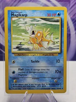 Magikarp 35/102 Uncommon Base Set Unlimited Pokemon MP - Image 1
