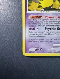 Pokemon TCG Alakazam 2/123 Mysterious Treasures Holo - Image 3