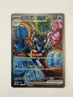 Pokemon Prismatic Evolutions Palafin ex 151/131 Special Illustration Rare NM - Image 1