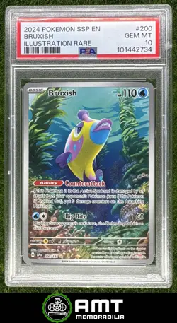 Bruxish PSA 10 2024 Pokemon Surging Sparks Illustration Rare English 200/191 734 - Image 1