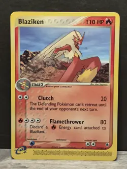 Pokemon TCG - BLAZIKEN - 15/109 - RARE - EX: RUBY & SAPPHIRE 2003 - VINTAGE - Image 1