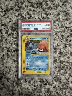 PSA 8 Piloswine H22/H32 Holo 2003 Pokemon Skyridge NM-MT Rare - Image 1