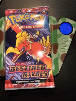 22.4g HEAVY Pokemon Destined Rivals Booster Pack Sealed 2025 - Moltres Artwork - Image 1