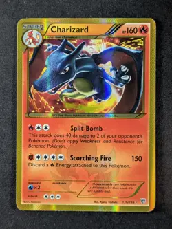 2012 Pokemon CHARIZARD #136/135 Plasma Storm Unlimited Secret Rare English - Image 1