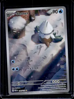 2025 Pokemon Mega Evolution Snover Illustration Rare #140/132 - Image 1