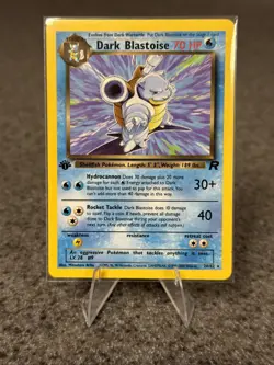 🔥 Dark Blastoise 20/82 | 1st Edition Non-Holo Rare NM/M | Pokemon Team Rocket - Image 1