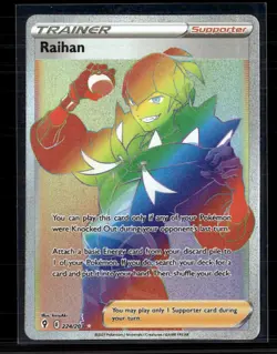 Pokemon 2021 Evolving Skies Raihan FA HR #224/203 - Image 1