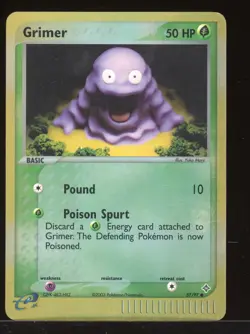 Pokemon Grimer EX Dragon Reverse Holo #57/97 - Image 1