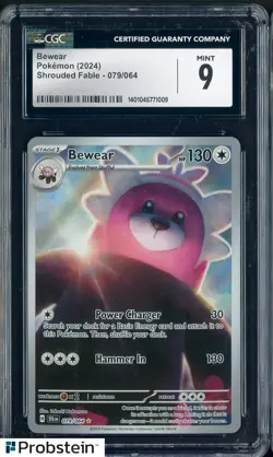 2024 Pokemon Shrouded Fable #079/064 Bewear CGC 9 MINT - Image 1