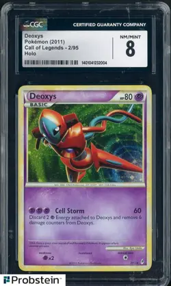 2011 Pokemon Call of Legends #2/95 Deoxys Holo CGC 8 NM-MT - Image 1