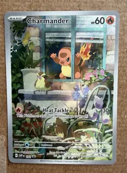 Pokemon 2023 Obsidian Flames Charmander Black Star Promo #44 NM Condition - Image 1
