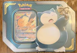 Pokemon Sun & Moon Tag Team Tin Eevee & Snorlax Factory Sealed Brand New - Image 1