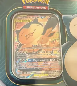 Pokemon Sun & Moon Tag Team Tin Eevee & Snorlax Factory Sealed Brand New - Image 2