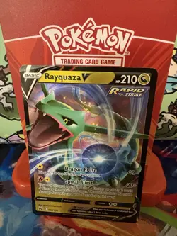 Pokemon Rayquaza V 100/159 Crown Zenith Ultra Rare Holo NM - Image 2