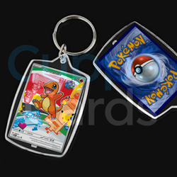 Charmander, First Edition Stamped Base Set Holo | Mini Pokemon Keychain - Image 1