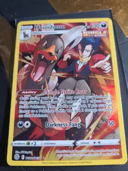 Pokemon TCG Houndoom Sword & Shield: Brilliant Stars TG10/TG30 Holo Secret Rare - Image 1