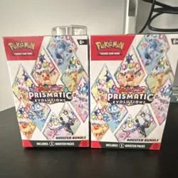 Pokemon Scarlet & Violet Prismatic Evolutions Booster Bundle 2 Boxes - Image 1