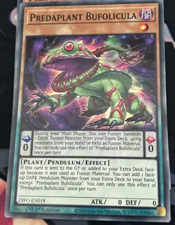 YUGIOH TCG DIFO-EN018 Predaplant Bufolicula Common 1st Edition NM - Image 1