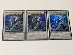 3x Crystal Clear Wing Synchro Dragon Ultra Rare Yugioh! Mega Tins 2025 - Image 1