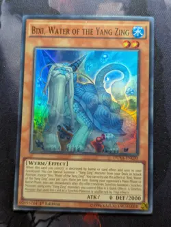 YuGiOh Bixi, Water of the Yang Zing Super Rare 1st Edition DUEA-EN030 - Image 1