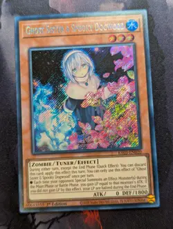 Ghost Sister & Spooky Dogwood RA03-EN020 Secret Rare 1st Edition YuGiOh TCG Card - Image 1