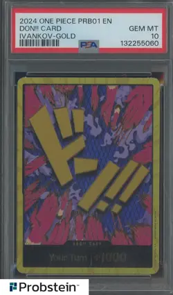 2024 One Piece PRB01 EN Gold Ivankov DON!! Card PSA 10 GEM MINT - Image 1
