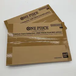 Lot of (2) One Piece TCG Premium Card Collection Film Red Edition SEALED - Image 1