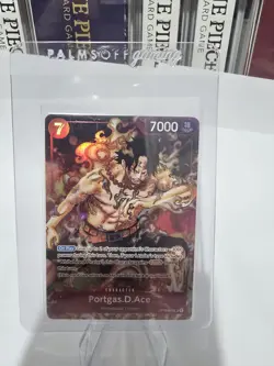 Portgas D. Ace OP02-013 SR (Alt Art) Paramount War One Piece TCG Card - Image 1