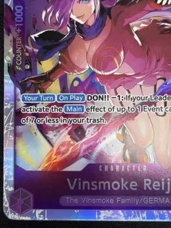One Piece Vinsmoke Reiju Super Rare EB03-031 Full Art Holo 5000 Heroines - Image 5