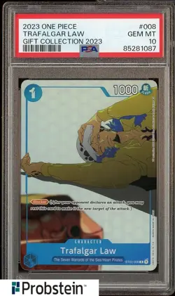 2023 One Piece Gift Collection 2023 #008 Trafalgar Law PSA 10 GEM MINT - Image 1