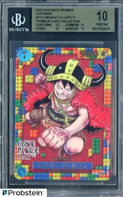 2025 One Piece Promos JPN P110 Monkey D. Luffy Premium Card BGS 10 PRISTINE - Image 1