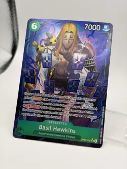 One Piece Basil Hawkins SR Alt Art OP07-029 500 Years In The Future NM ENGLISH - Image 3