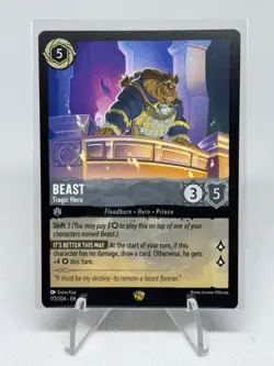 Beast - Tragic Hero #173/204 Disney Lorcana: Rise of the Floodborn LEGENDARY NM - Image 1