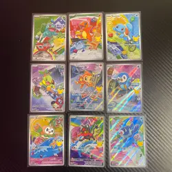Pokemon 2026 First Partner Illustration Collection Series 1 Promos Set 9 Cards - Image 1