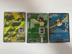 Pokemon TCG Obsidian Flames Pidgey, Pidgeotto, Pidgeot Card Set of 3 - Image 1