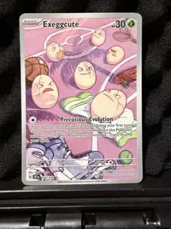 Pokemon Exeggcute TCG Holo Rare Card 192/191 Sv08: Surging Sparks Illustration - Image 1