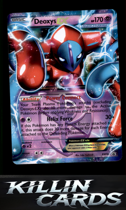 Deoxys EX (Team Plasma) - BW82 BW82 Pokemon Promo Black and White Promos Card LP - Image 1