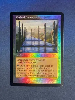 MTG Path of Ancestry LAND FOIL 30th Anniversary Promo Magic the Gathering TCG - Image 1