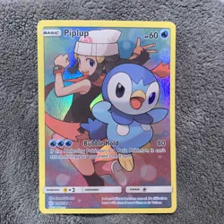 Pokemon TCG Piplup Holo Secret Rare Card Cosmic Eclipse 239/236 MP-HP - Image 3