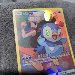 Pokemon TCG Piplup Holo Secret Rare Card Cosmic Eclipse 239/236 MP-HP - Image 4