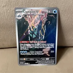 Pokemon Clawitzer Holo Illustration Rare 141/132 Me01: Mega Evolution Card - Image 1