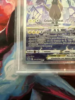 Pokemon TCG Crown Zenith Zeraora VSTAR Holo Rare Card GG43/GG70 PSA 9 - Image 5