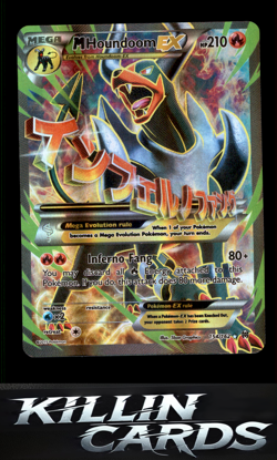 M Houndoom EX (Full Art) 154/162 Pokemon Ultra Rare XY - BREAKthrough Card NM - Image 1
