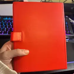 Vintage 1999 Pokemon Pikachu Red Binder TCG Album Snap 30 Page Card Holder EMPTY - Image 2